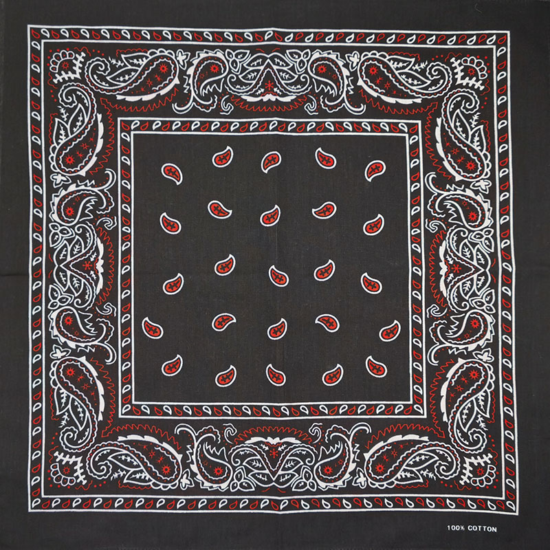 Fashion Unisex Black Paisley H - Bandana Blank White บทวิจารณ์และราคา