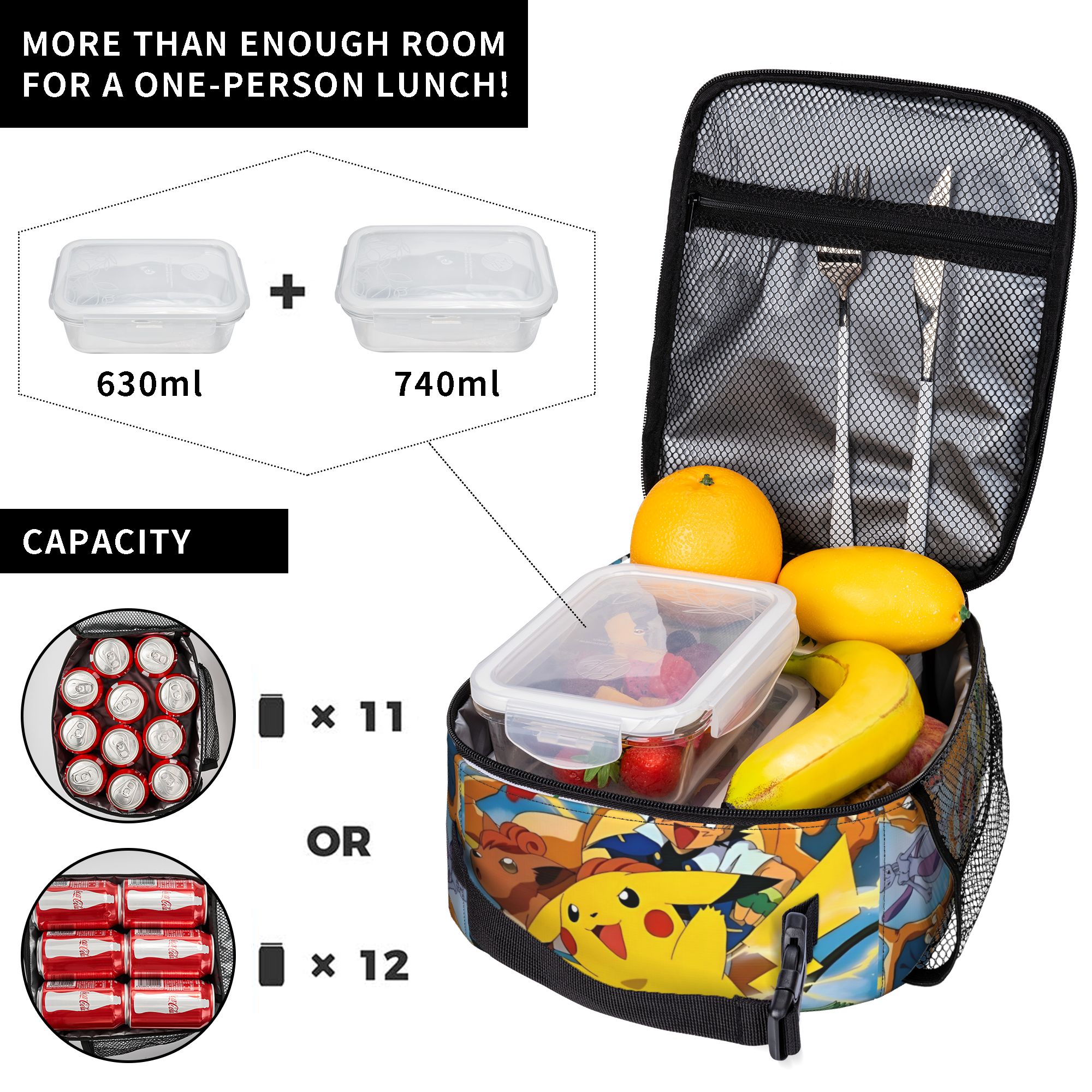 Cute Cartoon Manga Poke-Mon In - Tote Bag Sublimation บทวิจารณ์และราคา
