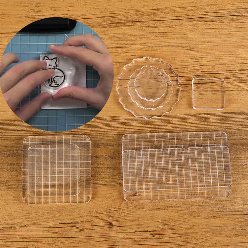 Clear Acrylic Stamp Block Use  - Photo Acrylic Block บทวิจารณ์และราคา