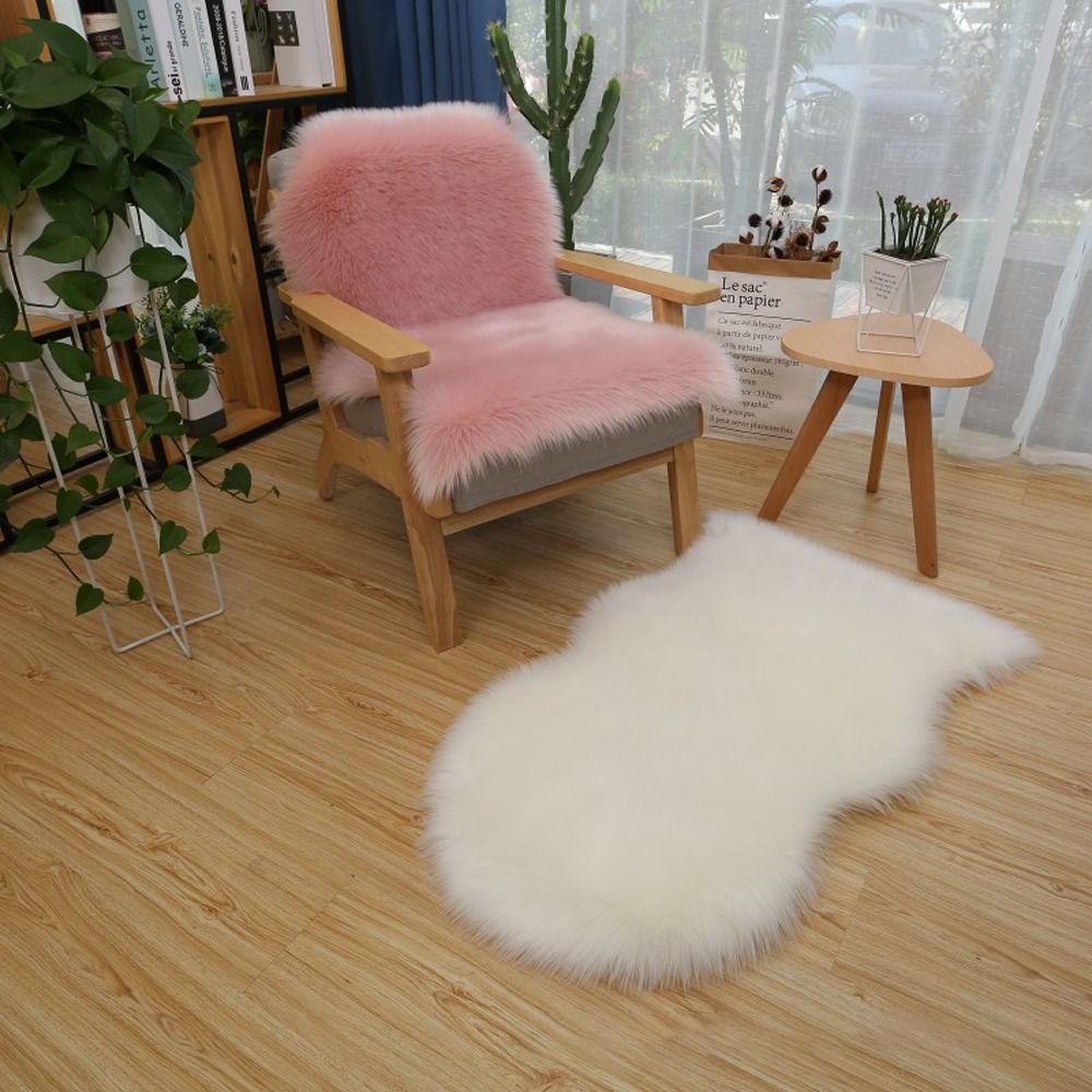 Soft Faux Fluffy Shaggy Rugs A - Door Mat Blank บทวิจารณ์และราคา