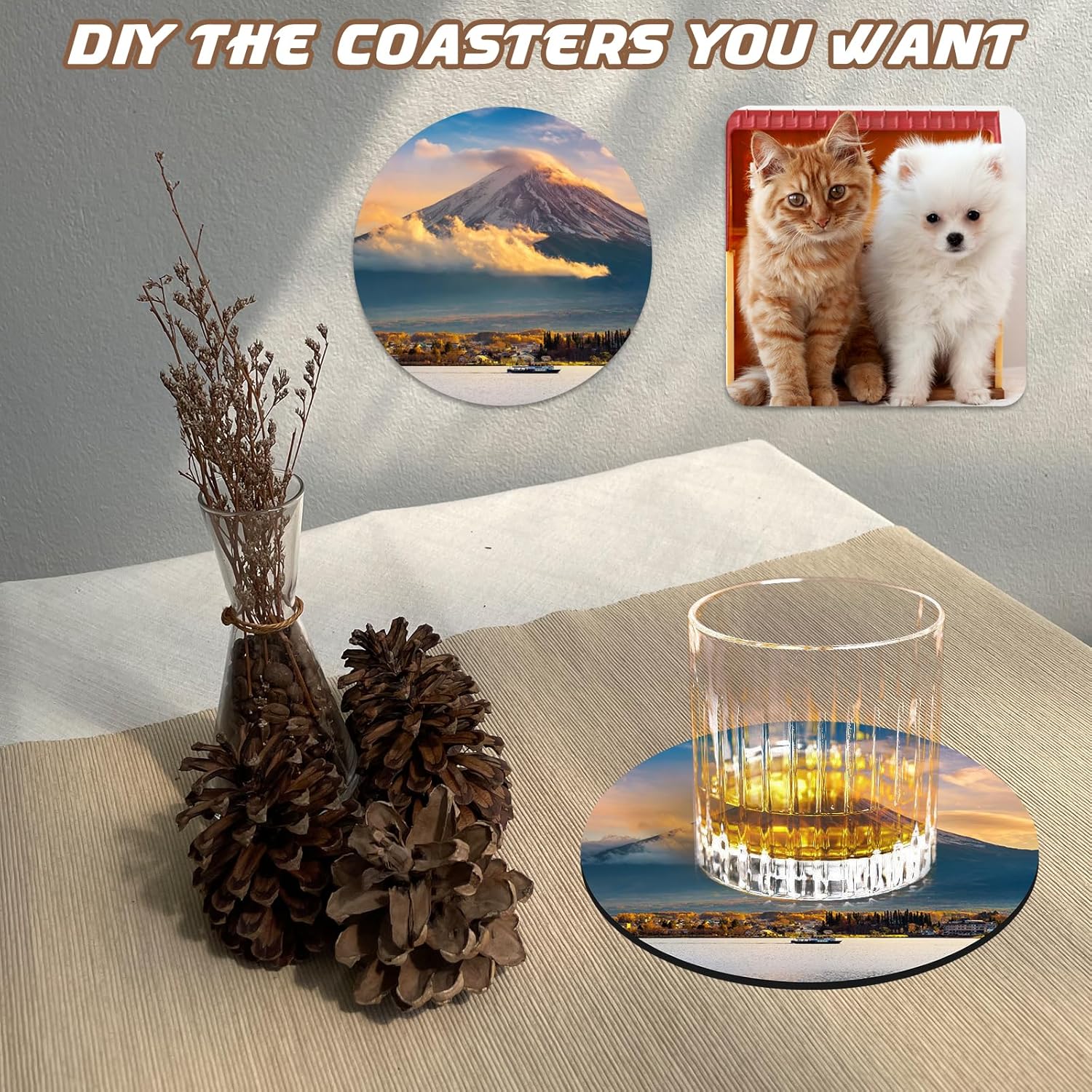 10 Pcs Sublimation Coasters Bl - Coaster Sublimation Blank บทวิจารณ์และราคา