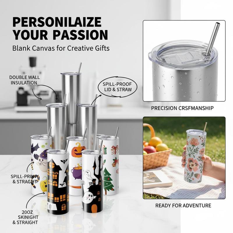 16 Pack Sublimation Insulated  - Tumbler 20Oz White บทวิจารณ์และราคา