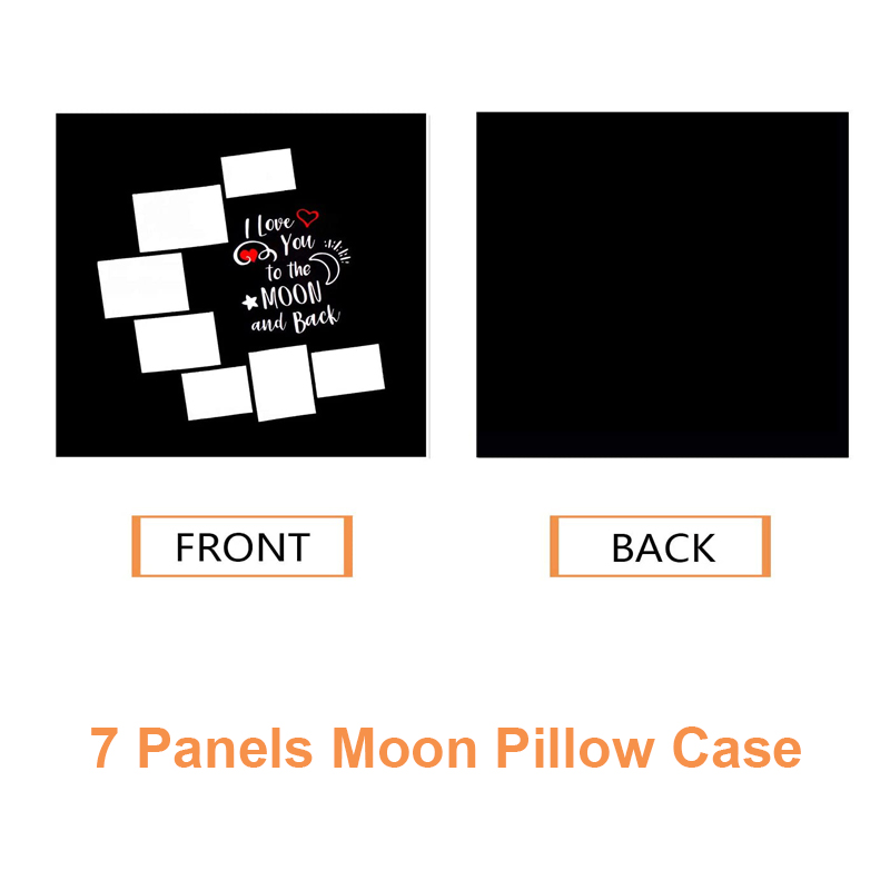 10pcs/Lot 7 Panels Blank Moon  - Pillow Cover Sublimation บทวิจารณ์และราคา