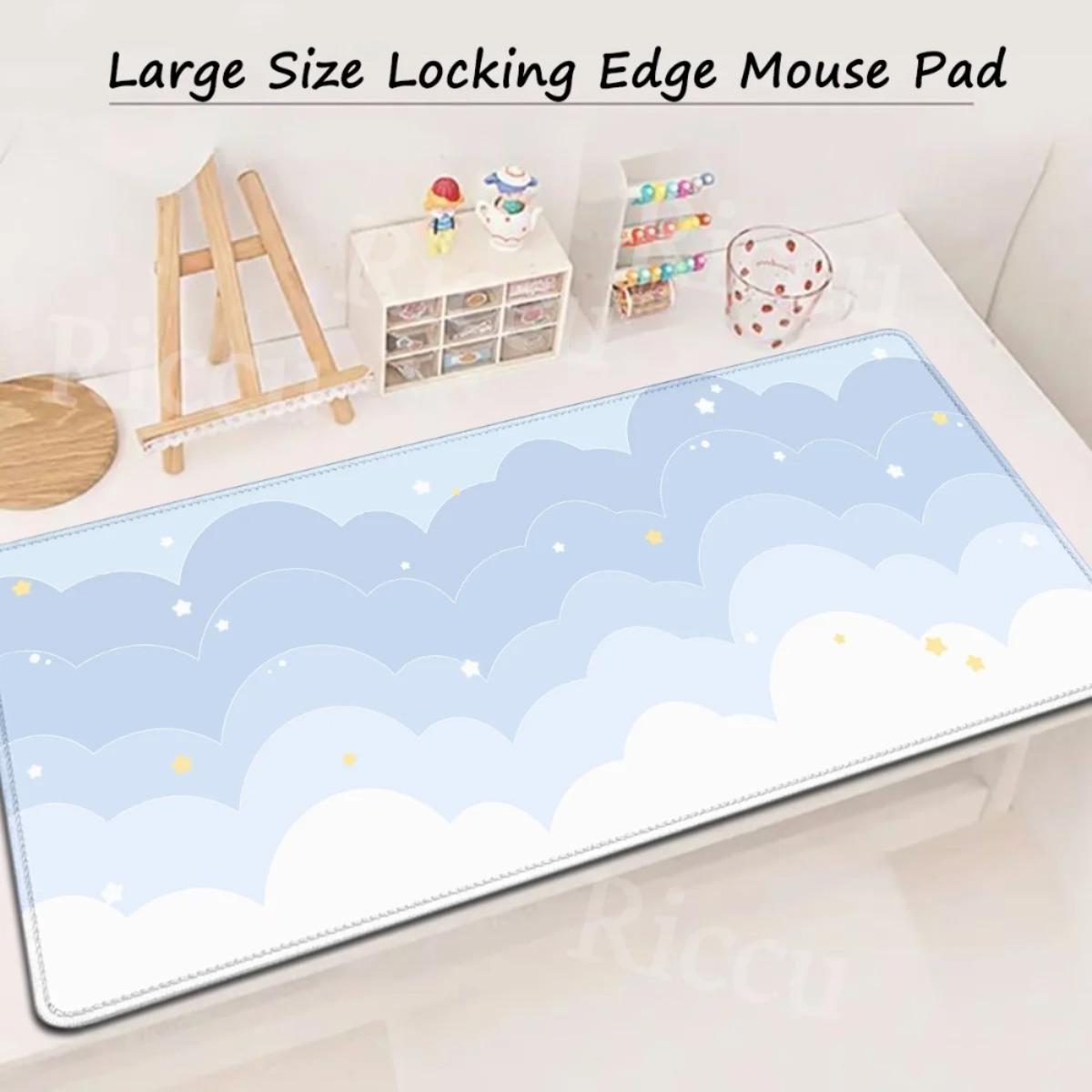 Pink Pastel Clouds Extended Mo - Mouse Pad Blank Sublimation บทวิจารณ์และราคา
