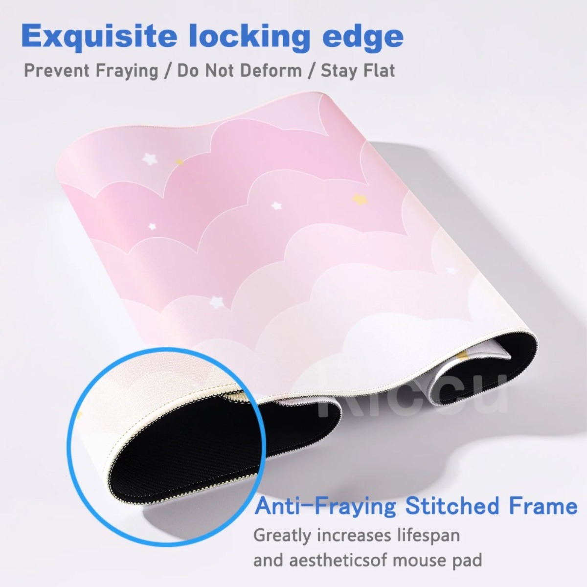 Pink Pastel Clouds Extended Mo - Mouse Pad Blank Sublimation บทวิจารณ์และราคา