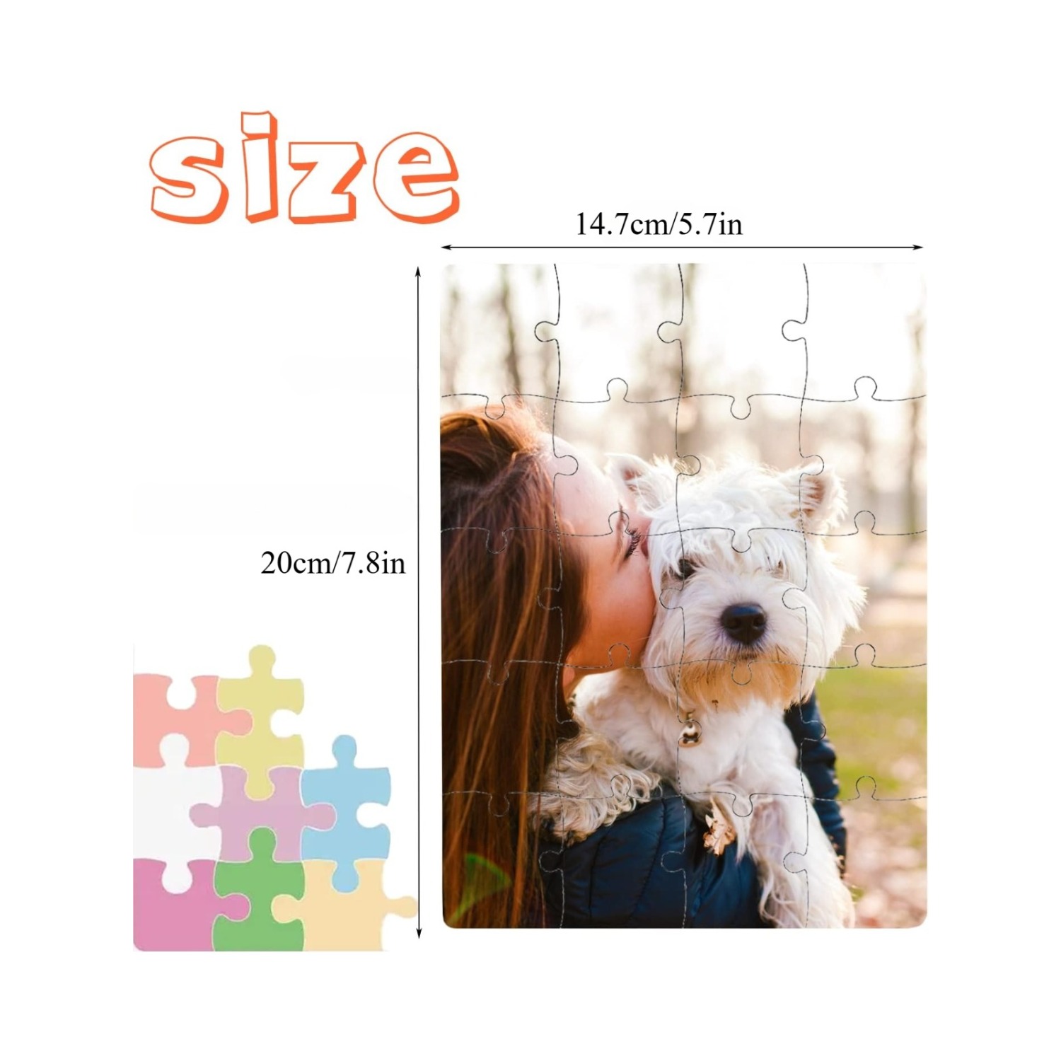 6pcs Blank Sublimation Puzzles - Puzzle Blank White บทวิจารณ์และราคา