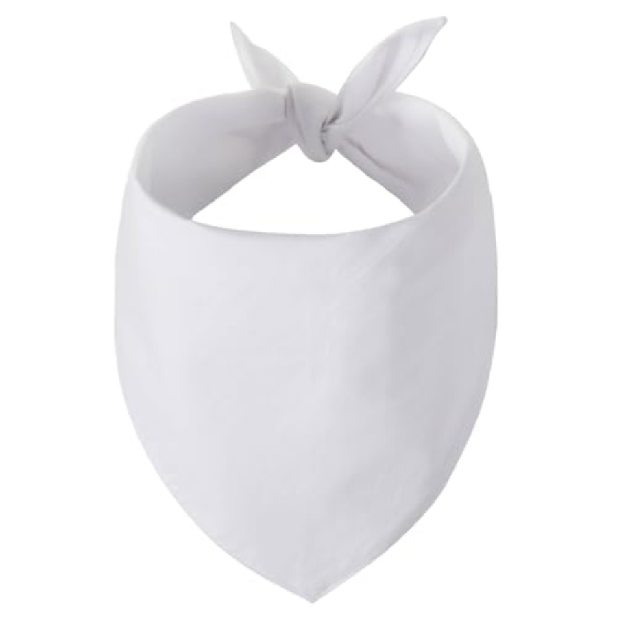 Blank Dog Bandanas Large-1PCS, - Bandana Blank White บทวิจารณ์และราคา