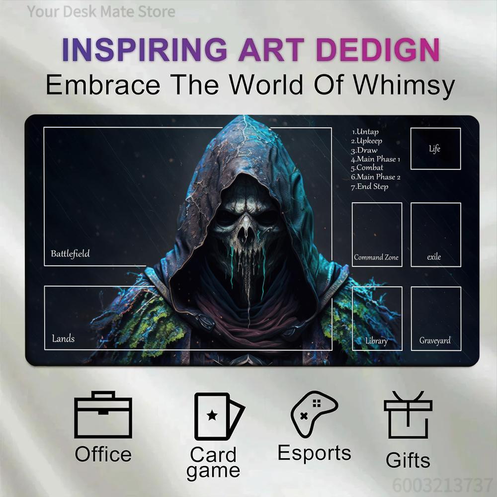 Skull image MousePad Playmat M - Door Mat Blank บทวิจารณ์และราคา