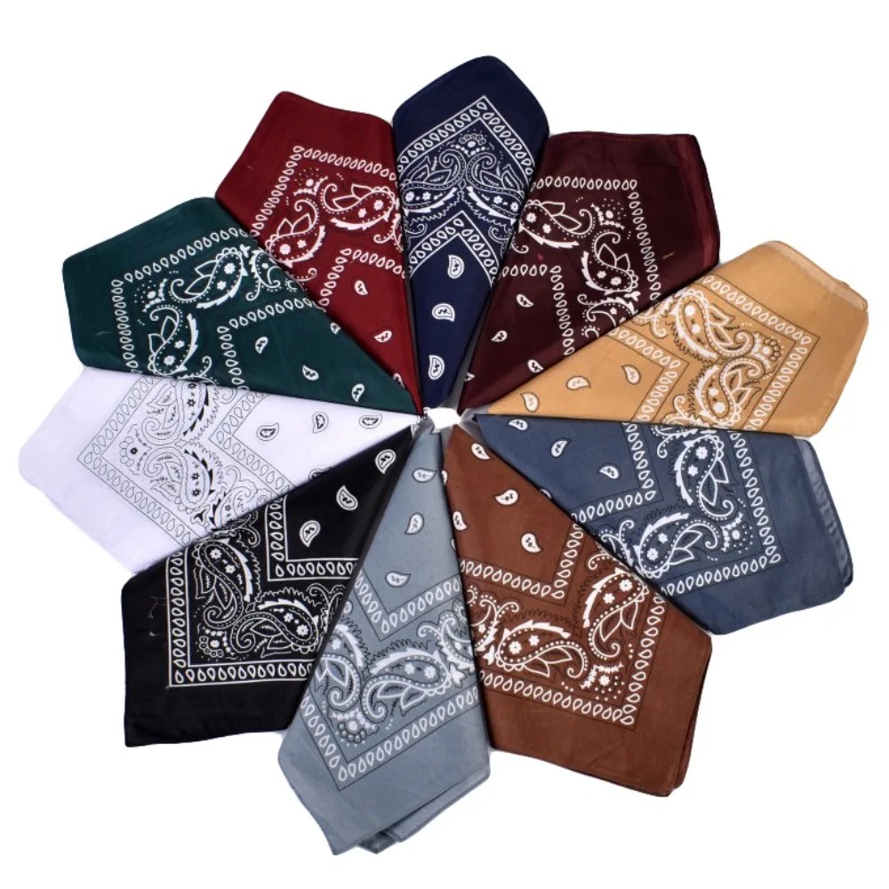 Hip Hop Cowboy Paisley Scarf L - Bandana Blank White บทวิจารณ์และราคา