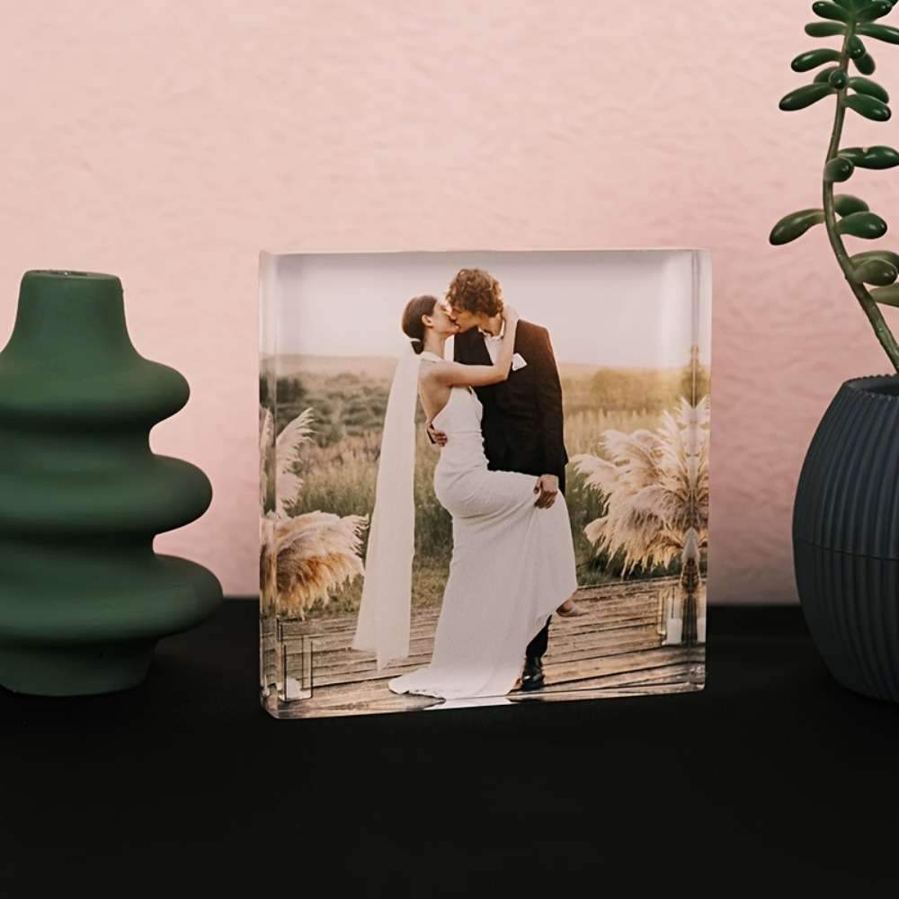 Custom Acrylic Anniversary Pho - Photo Acrylic Block บทวิจารณ์และราคา