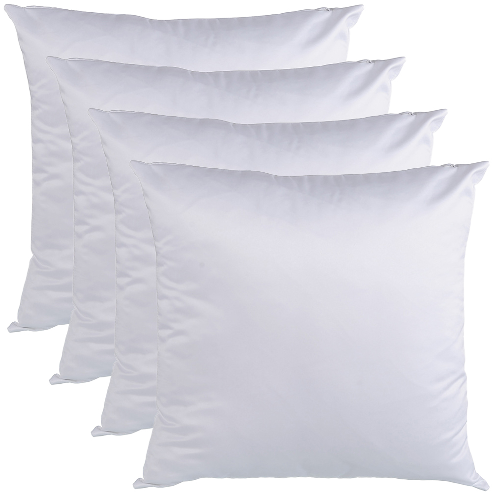 4Pcs White Sublimation Pillow  - Pillow Cover Sublimation บทวิจารณ์และราคา