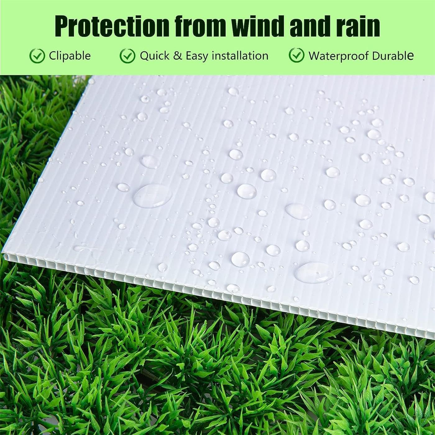 6 Pack 24x18 White Blank Lawn  - Yard Sign Blank บทวิจารณ์และราคา