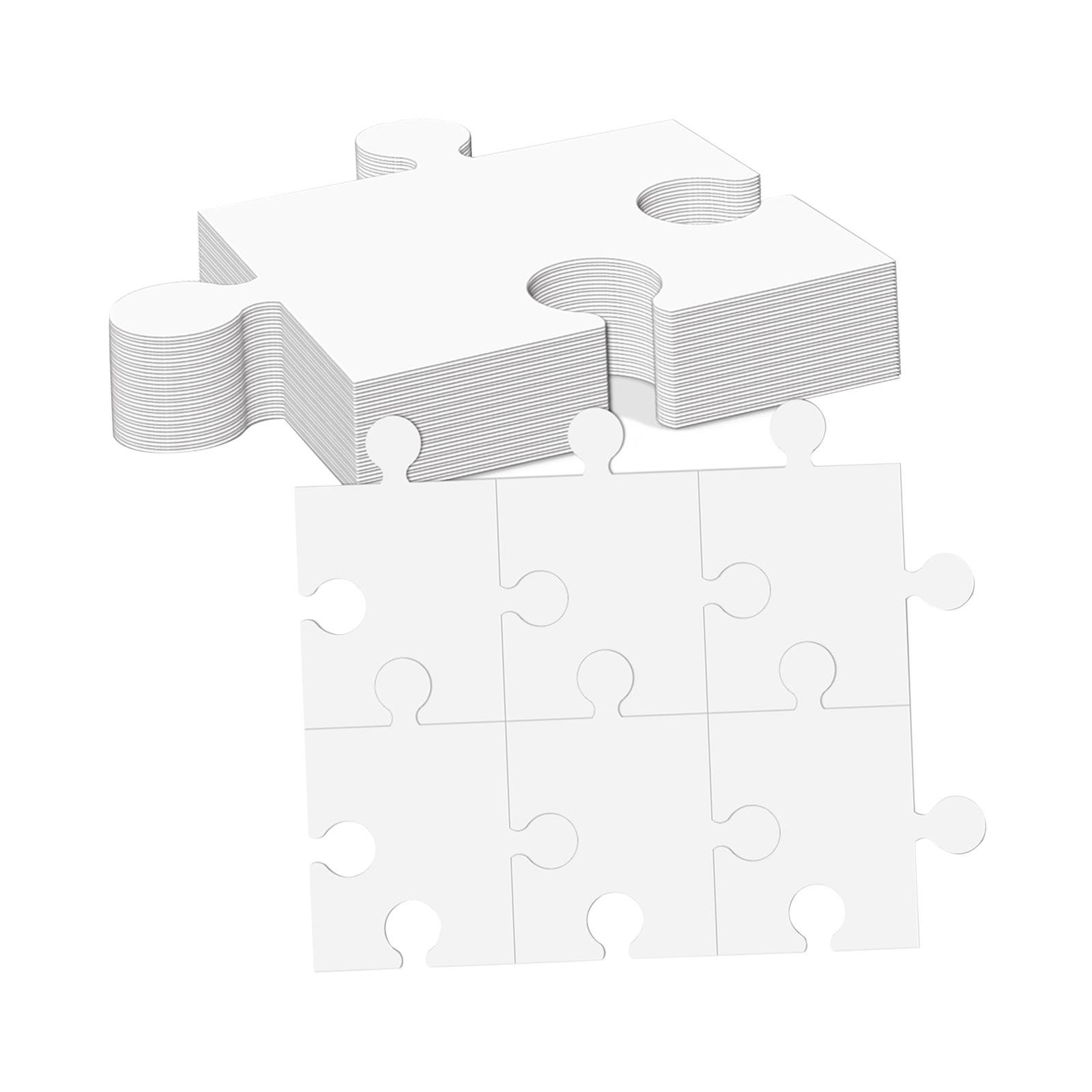 White Cardboard Blank Jigsaw P - Puzzle Blank White บทวิจารณ์และราคา