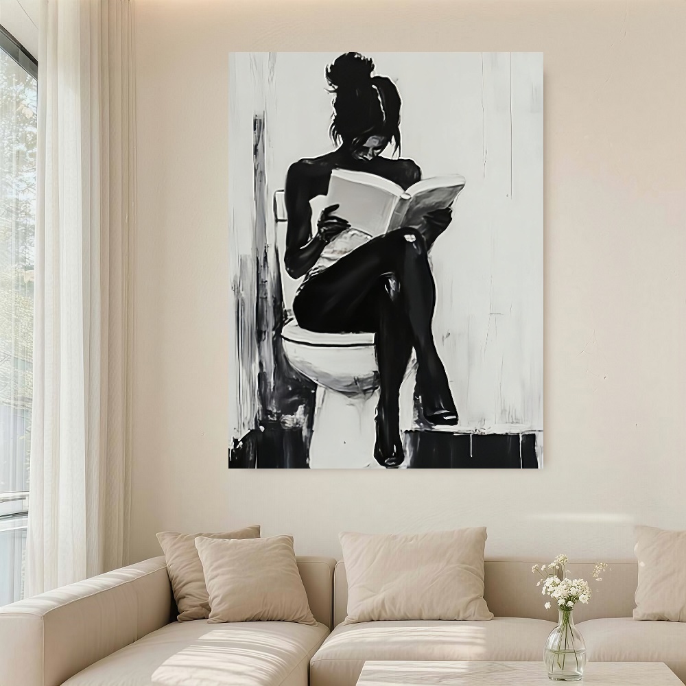 Framed 1pc Modern Abstract Wom - Canvas Wrap Ready บทวิจารณ์และราคา