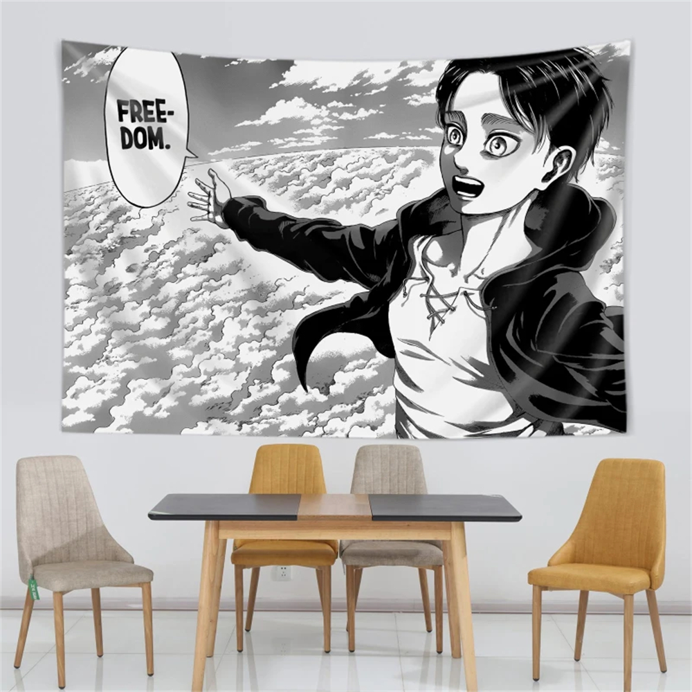 Eren Yeager Freedom Manga Post - Canvas Wrap Ready บทวิจารณ์และราคา