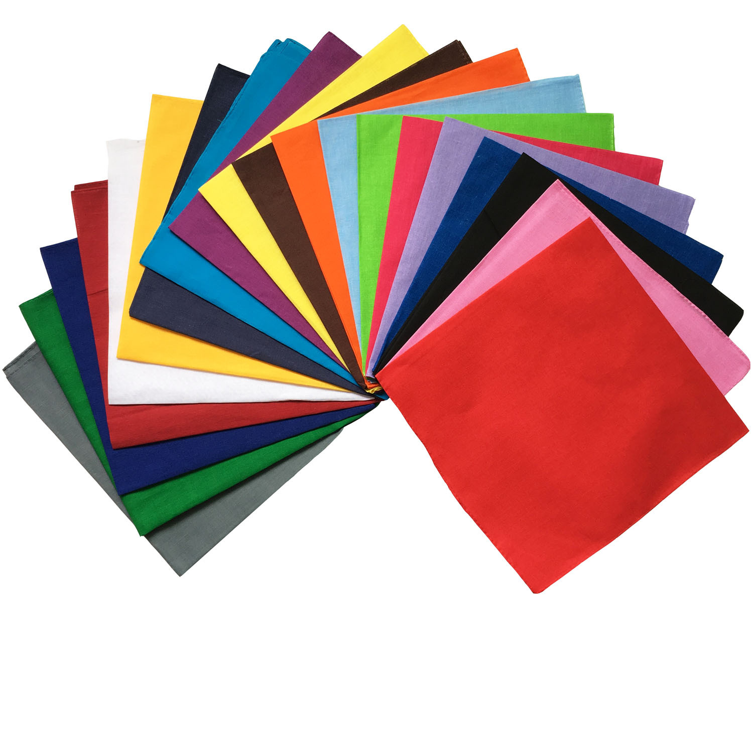 100%Cotton Cotton solid color  - Bandana Blank White บทวิจารณ์และราคา