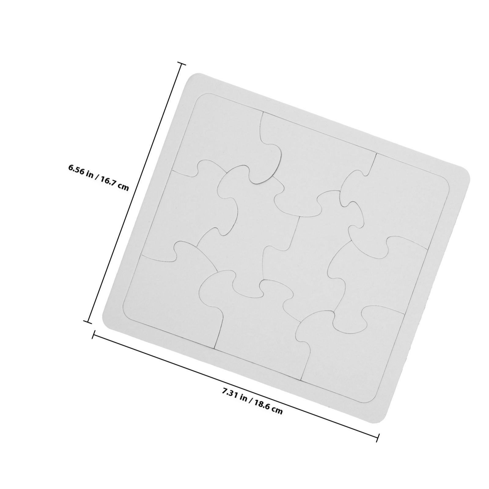5Pcs White Blank Jigsaw Puzzle - Puzzle Blank White บทวิจารณ์และราคา