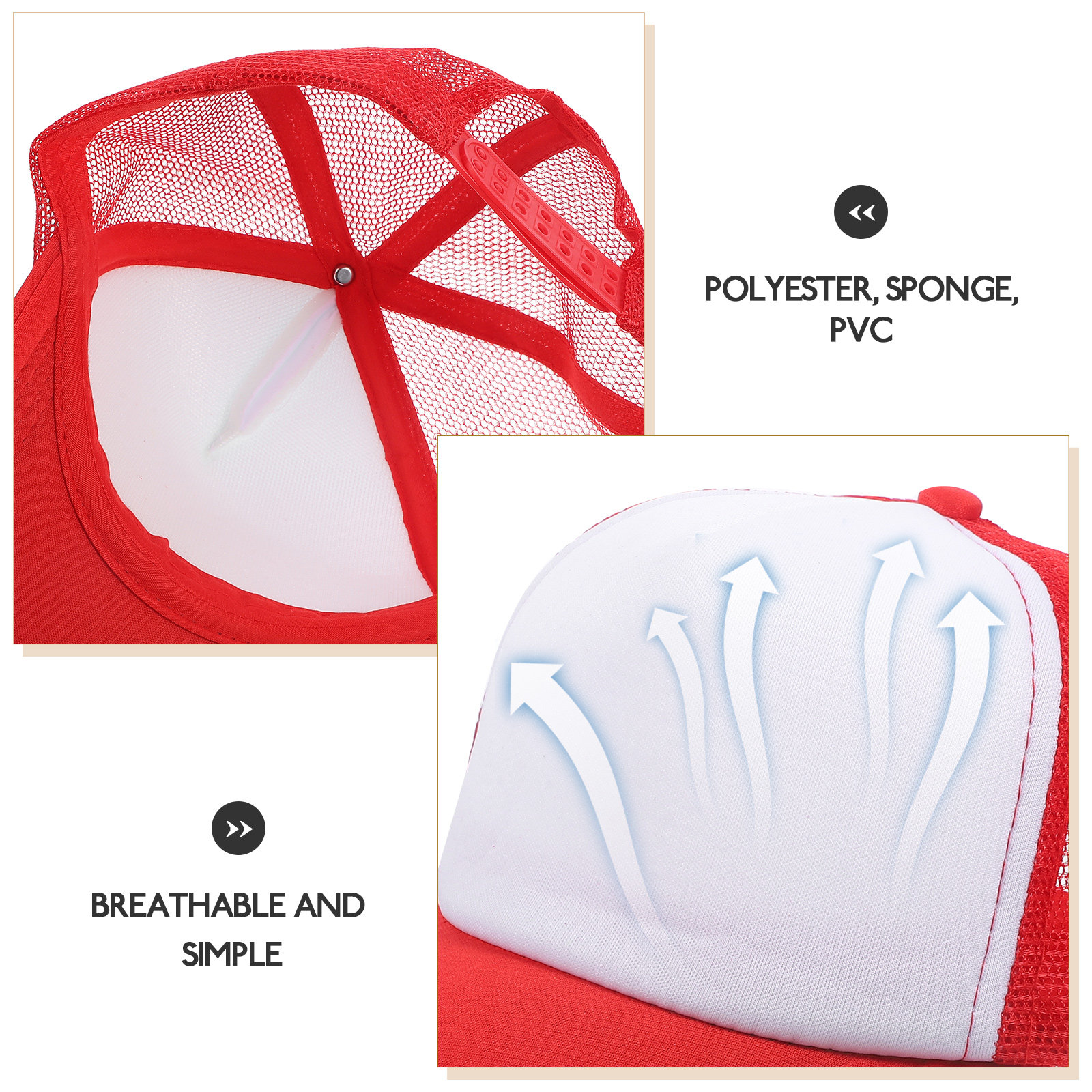 10Pcs Blank Mesh Baseball Caps - Hat Sublimation Blank บทวิจารณ์และราคา