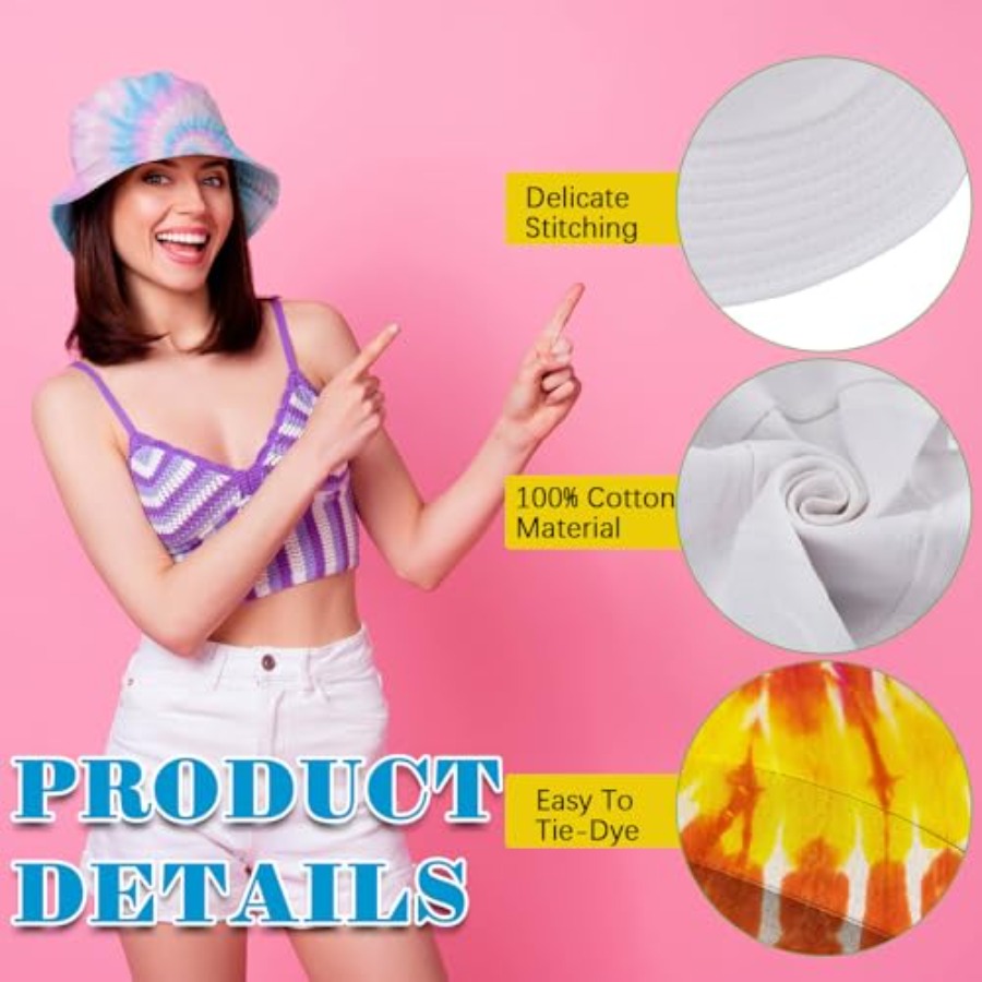 White cotton bucket hat for ti - Hat Sublimation Blank บทวิจารณ์และราคา