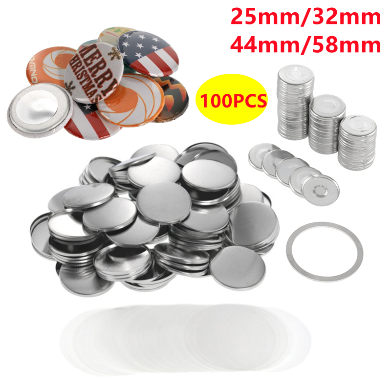 25/32/37/44/58mm Button Making - Button Badge Blank บทวิจารณ์และราคา