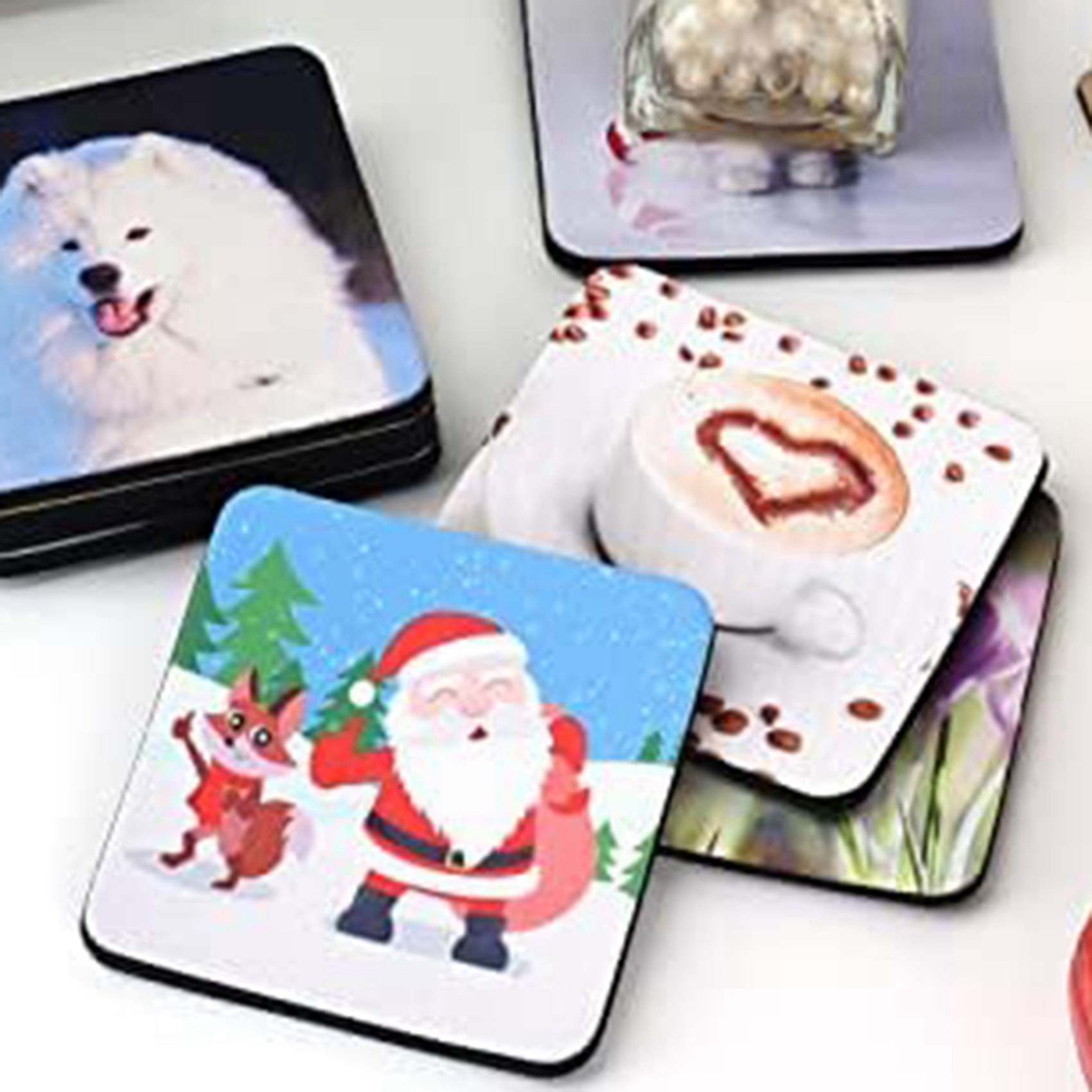 F-F 40PCS Square Sublimation B - Coaster Sublimation Blank บทวิจารณ์และราคา