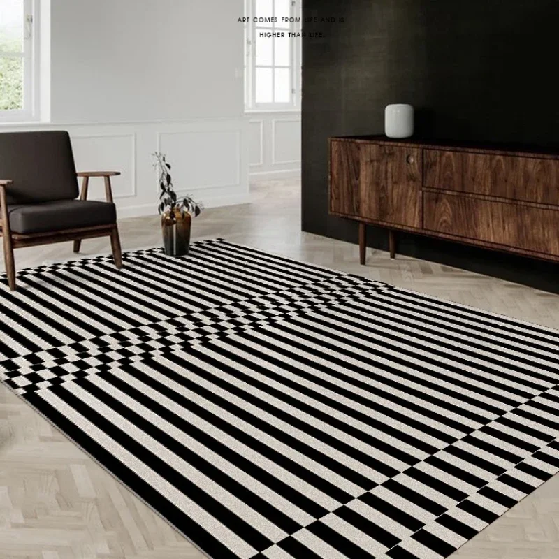 Classic Retro Black White Stri - Door Mat Blank บทวิจารณ์และราคา