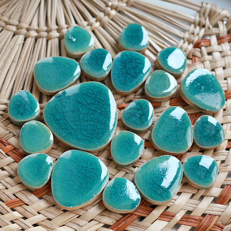 100g DIY Ceramic Mosaic Tiles  - Ceramic Tile Blank บทวิจารณ์และราคา